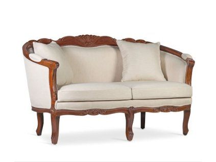 Luxusní pohovka Louis Vintage II 160 cm se zdobeným rámem