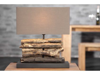 Designová stolní lampa Perifere 40cm hnědá