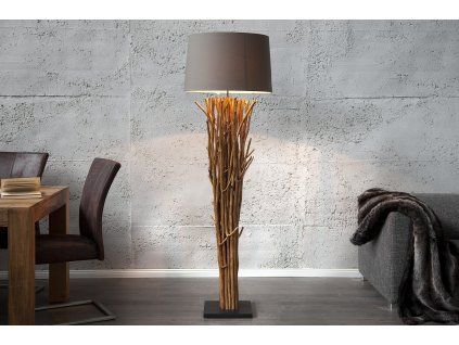 Stojací lampa Euphoria 175cm hnědá