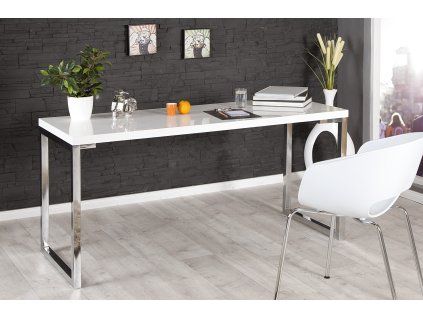 Moderní pracovní stůl White Desk 160cm bílá