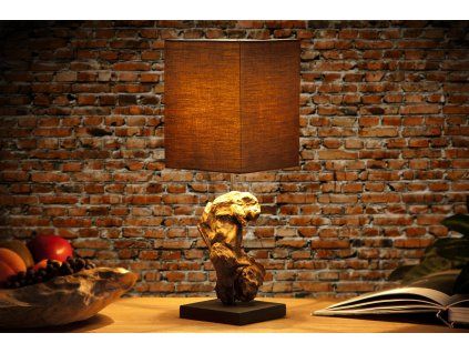 Stolní lampa Hypnotic 45cm hnědá
