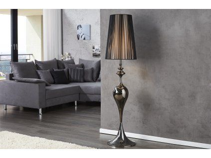 Luxusní stojací lampa Lucie 160cm černá