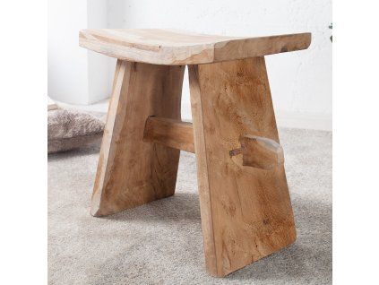 Stylová dřevěná stolička Zen 50 cm