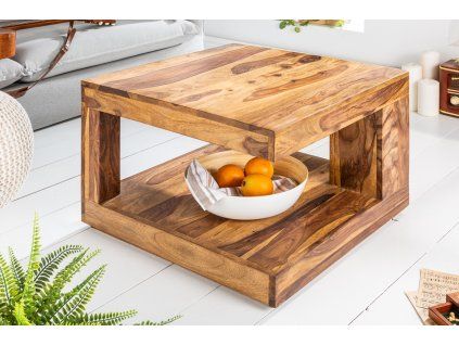 Masivní konferenční stolek Giant 60 cm honey palisandr