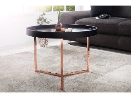Konferenční stolek Modul 60 cm černá měď industriální design