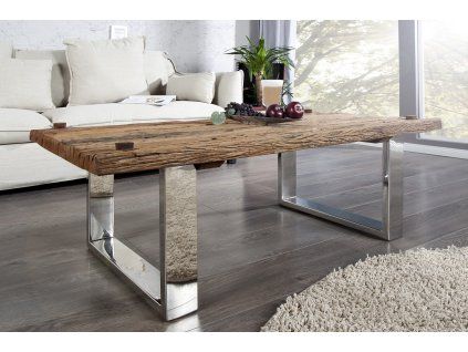 Konferenční stolek Barracuda II 110 cm recyklovaný teak