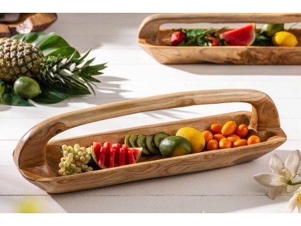 Masivní tác Bali 60cm z teakového dřeva