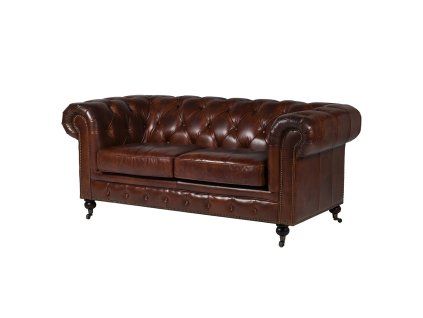 Luxusní kožená pohovka Chesterfield 180 cm