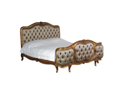 Luxusní zámecká postel Palais 180cm s čalouněnými čely
