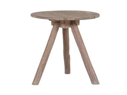Rustikální dřevěný odkládací stolek Tripod 60cm