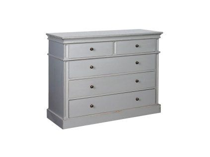 Stylová komoda Grey Ariano se třemi zásuvkami