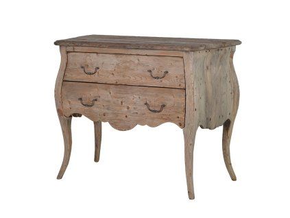 Masivní komoda Rustic se dvěma zásuvkami