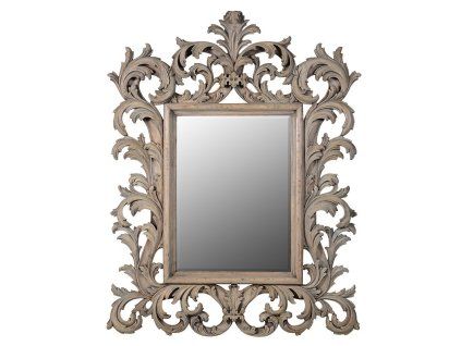 Designové vyřezávané zrcadlo Rustic vysoké