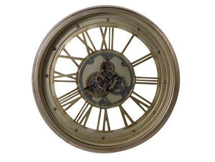 Luxusní industriální nástěnné hodiny Cog 83cm