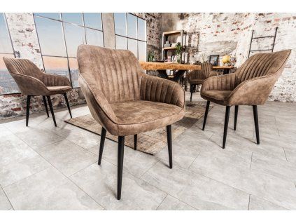 Vintage židle Turin taupe design