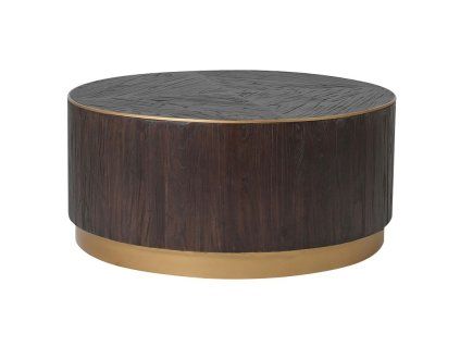 Luxusní art-deco konferenční stůl Coppe 100cm kulatý
