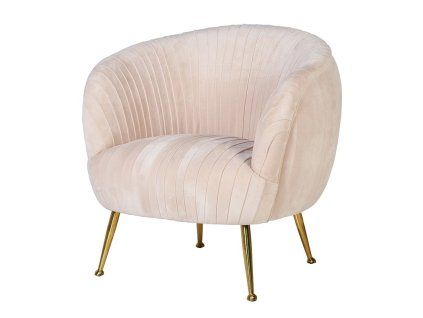 Designové křesílko se zlatou podnoží