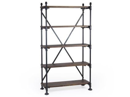 Luxusní industriální knihovna Percipo 180 cm
