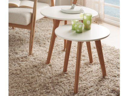 Set dvou skandinávských stolků Gjovik 40 a 50cm