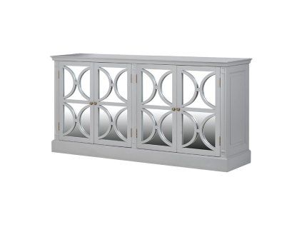 Designový příborník Grey Ariano 189cm se zrcadly