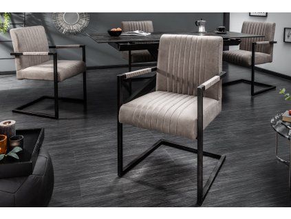 Moderní jídelní židle Aston taupe