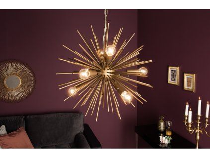 Designový lustr Sunshine 50cm zlatá