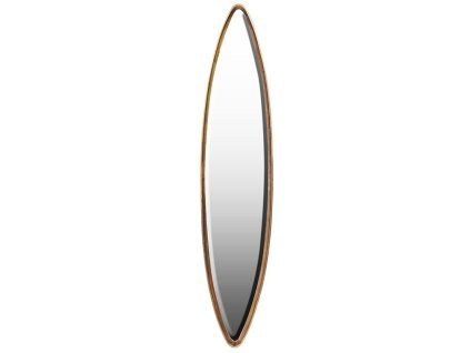 Elegantní úzké zrcadlo Eclipse 165cm zlatý rám