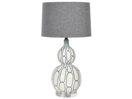 Elegantní keramická lampa White grey 76cm