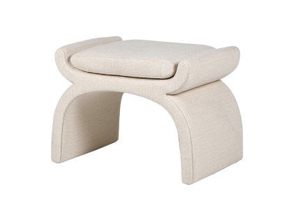 Stylová celočalouněná taburetka Cream Arch 