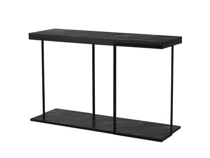 Moderní konzolový stolek Black Marble 121cm