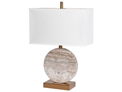 Art-Deco stolní lampa Dark Marble Bronze 62cm