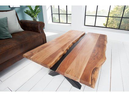 Masivní konferenční stolek Amaze 120 cm akácie
