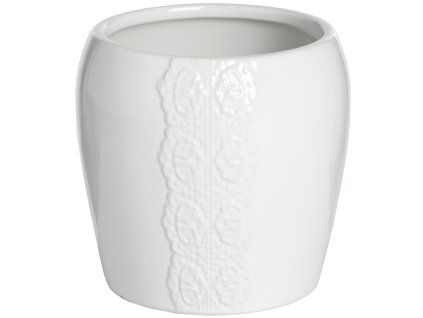 Porcelánový svícen Cindy bílý 10 cm