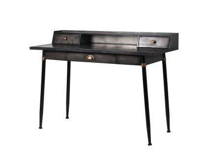 Stylový kovový psací stůl Denny Metal 120cm