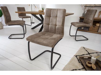 Designová pohupovací židle Modena taupe
