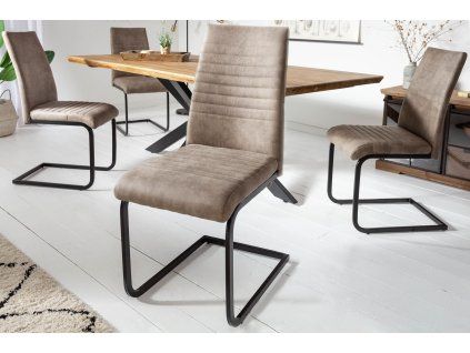 Designová pohupovací židle Arrane taupe