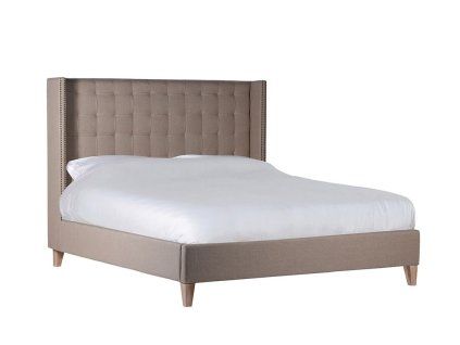 Designová čalouněná postel Biscuit Linen 180cm béžová