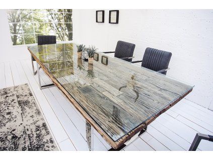 Skleněná deska na jídelní stůl 200x100cm bezpečnostní sklo 12mm