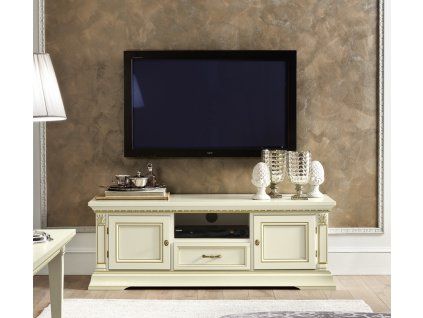 Klasický TV stolek Sophia 140 cm bílý