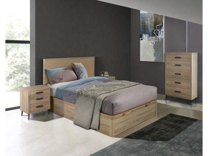 Luxusní ložnicová sestava Malmo DUB skandinávský styl