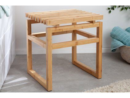 Stylová bambusová stolička Bambu 42 cm