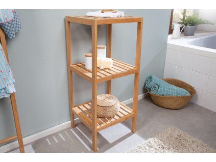 Stylový policový regál Bambu 80 cm