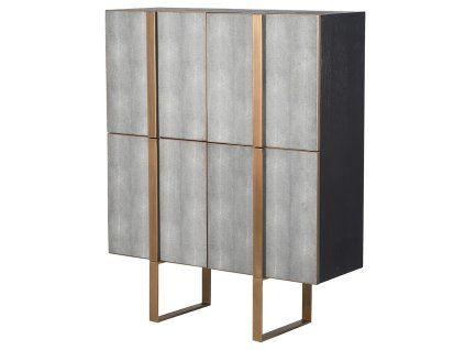 Luxusní Art-Deco skříňka Caitlin 150cm shagreen