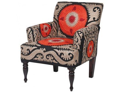 Luxusní vintage křeslo Crewelwork Berere