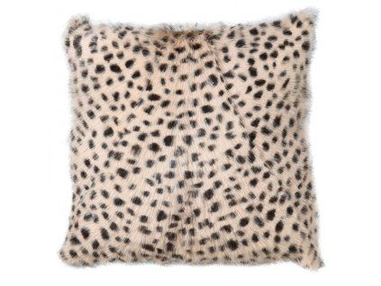 Luxusní kožešinový polštář Leopard 45x45cm