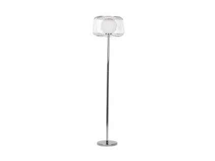 Moderná stojacia lampa Silver Cage 162cm