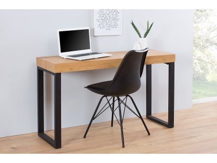 Industriální psací stůl Studio 120cm dub/černý