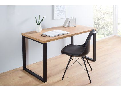 Industriální psací stůl Studio Oak II 120cm dub/černý