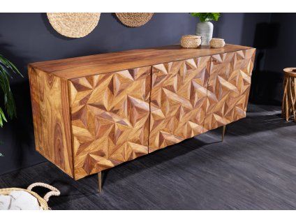 Stylový příborník Art Finish 150cm z masivu palisandr