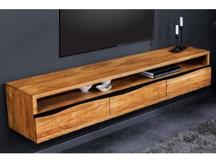 Závěsný TV stolek Mammut Honey II 160 cm akácie